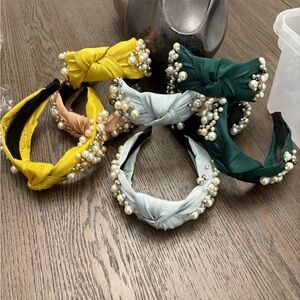 Elegant faux Pearl-Embellished Headbands(8)
